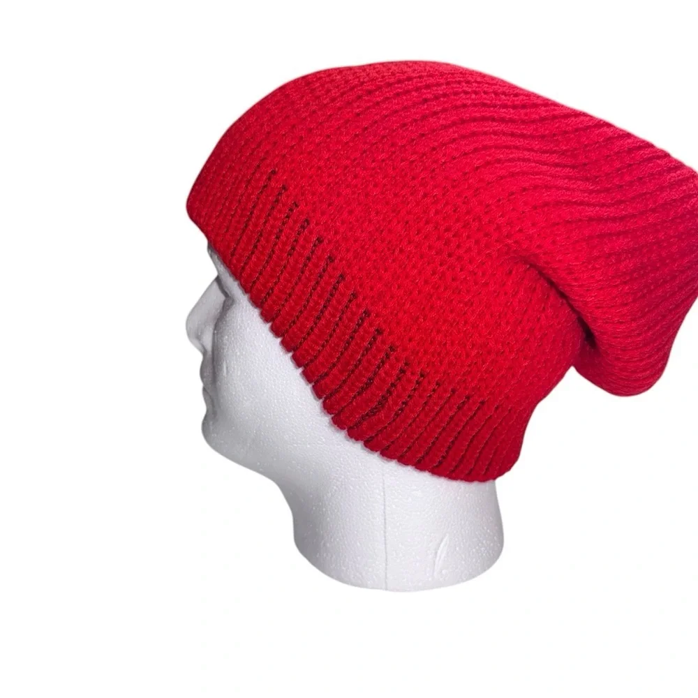Free People (NWT) Red Knit Beanie - Picture 4 of 4